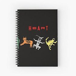 Heart Bad Animals Album Rock Spiral Notebook