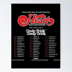 Heart Royal Flush Tour 2024 Poster