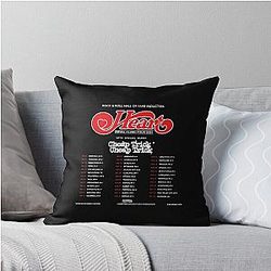 Heart Royal Flush Tour 2024 Throw Pillow