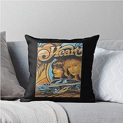 Vintage Heartband Throw Pillow