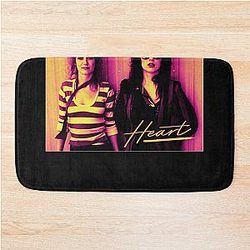 Heart band 80s aesthetic Bath Mat