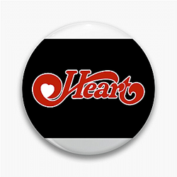Iconic American Band Heart Band Pins