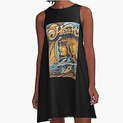 Vintage Heart Lined A-Line Dress