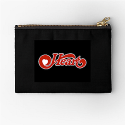 Iconic American Band Heart Band Zipper Pouches