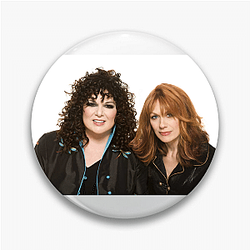 Women Of Rock Heart Band Pins