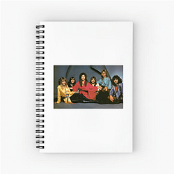 70s Rock Legends Heart Band Notebook