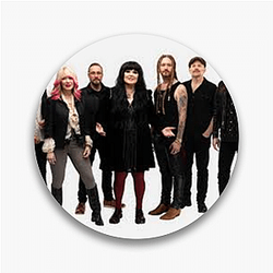 Chart-Topping Rock Band Heart Band Pins