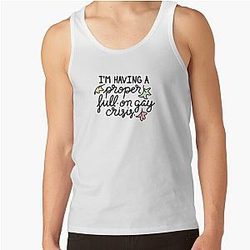 Heartstopper "I'm having a proper full-on gay crisis" Tank Top RB2707