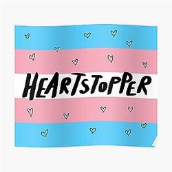 heartstopper pride flag, transgender Poster RB2707