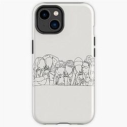 heartstopper gang lineart iPhone Tough Case RB2707