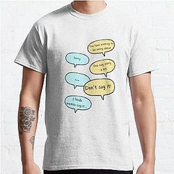 You say sorry a lot, Heartstopper Charlie and Nick quote Classic T-Shirt RB2707