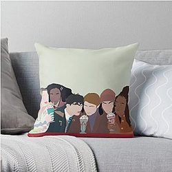 heartstopper gang minimal Throw Pillow RB2707