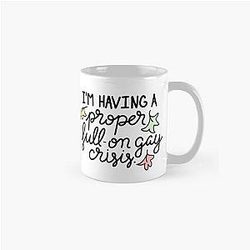 Heartstopper "I'm having a proper full-on gay crisis" Classic Mug RB2707