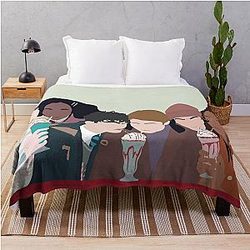 heartstopper gang minimal Throw Blanket RB2707