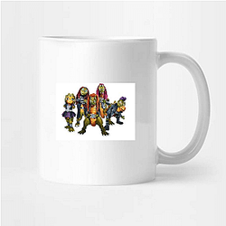 Dino Headbanging Vibes Heavysaurus Mugs