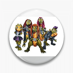Dino Headbanging Vibes Heavysaurus Pins