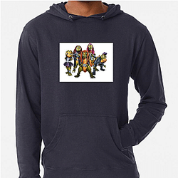 Dino Headbanging Vibes Heavysaurus Hoodies