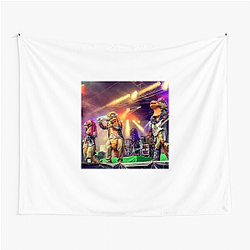 Kid-Friendly Metal Heavysaurus Tapestries