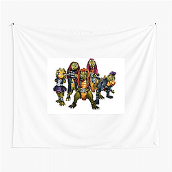Dino Headbanging Vibes Heavysaurus Tapestries
