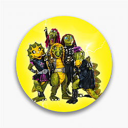 Heavy Riffs Fun Heavysaurus Pins