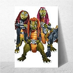 Dino Headbanging Vibes Heavysaurus Posters