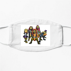 Dino Headbanging Vibes Heavysaurus Face Masks