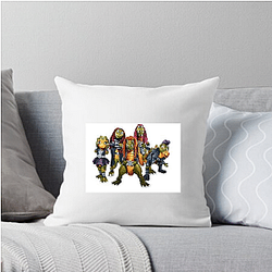 Dino Headbanging Vibes Heavysaurus Pillows Cover