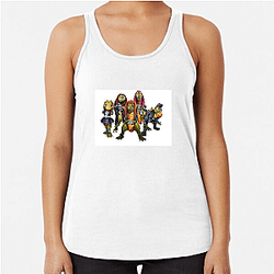 Dino Headbanging Vibes Heavysaurus Tank Tops