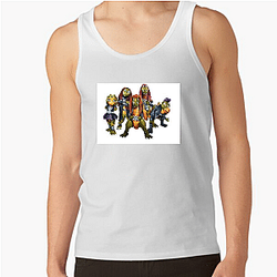 Dino Headbanging Vibes Heavysaurus Tank Tops