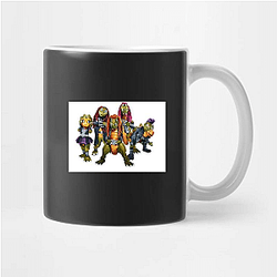 Dino Headbanging Vibes Heavysaurus Mugs