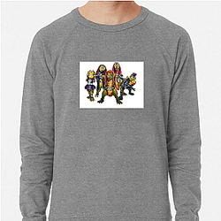 Dino Headbanging Vibes Heavysaurus Sweatshirts