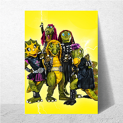 Heavy Riffs Fun Heavysaurus Posters