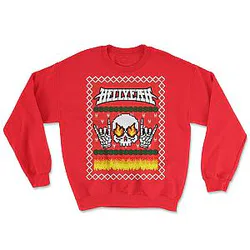 Rock Hand Ugly Christmas LA1809 HELLYEAH Sweatshirts