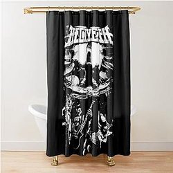 Hellyeah Band Douche Gordijn