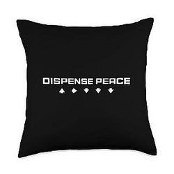 Helldivers 2 PlayStation Video Game Send Peace Bomb Throw Pillow