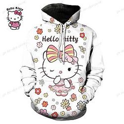 HELLO KITTY Cute Korean Style 3D Print Hoodies