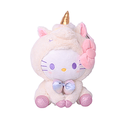 23CM Hello Kitty Unicorn Cosplay Sitting Toy Plush