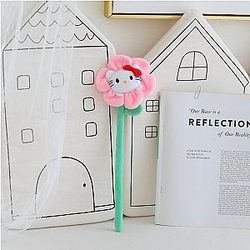 Hello Kitty Cat Sunflower Plush Pink Flower Toys