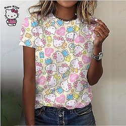 Hello Kitty Full Print Women's T-shirts