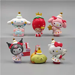 Sanrio Hello Kitty Merry Christmas Decoration Figure Toys