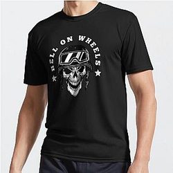 Hell on Wheels Masculine Active T Shirt