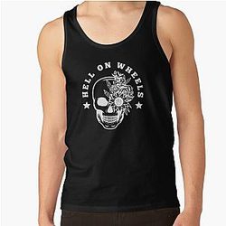 Hell on Wheels Feminine White Tank Top