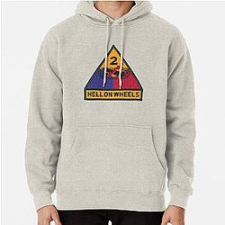 2nd Armored Division - Hell on Wheels Pullover Hoodie