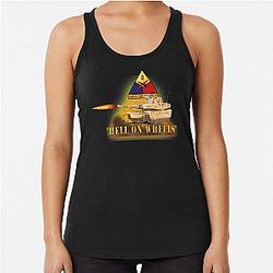 Army 2nd Armored Division M1A1 Tank Hell on Wheels Tank Top
