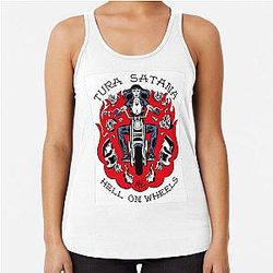 Tura Satana Hell Racerback Tank Top