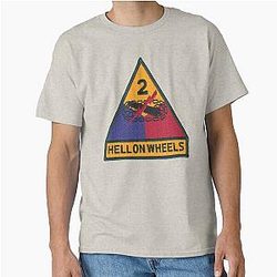 2ND ARMORED DIVISION HELL ON WHEELS CLASSIC T-SHIRT