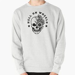 Hell on Wheels Feminine Black Pullover Sweatshirt
