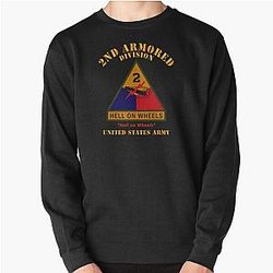 Army 2nd Armored Division Hell on Wheels US Army Sweatshirt