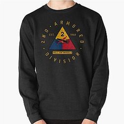 2nd Armored Division Hell on Wheels Pullover Sweatshirt