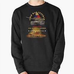 Army Cold War Vet 
2nd Armored Division 
Germany 
M60A1 Tank 
Hell on Wheels with Fire X 300 Pullover Sweatshirt